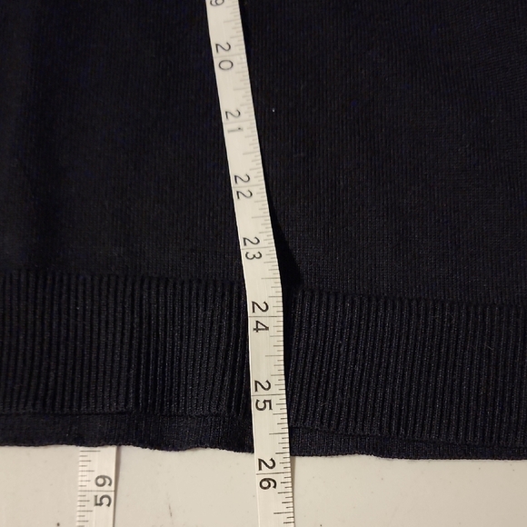 Black Boxy Embellished Blouse Sweatshirt - Picture 5 of 6